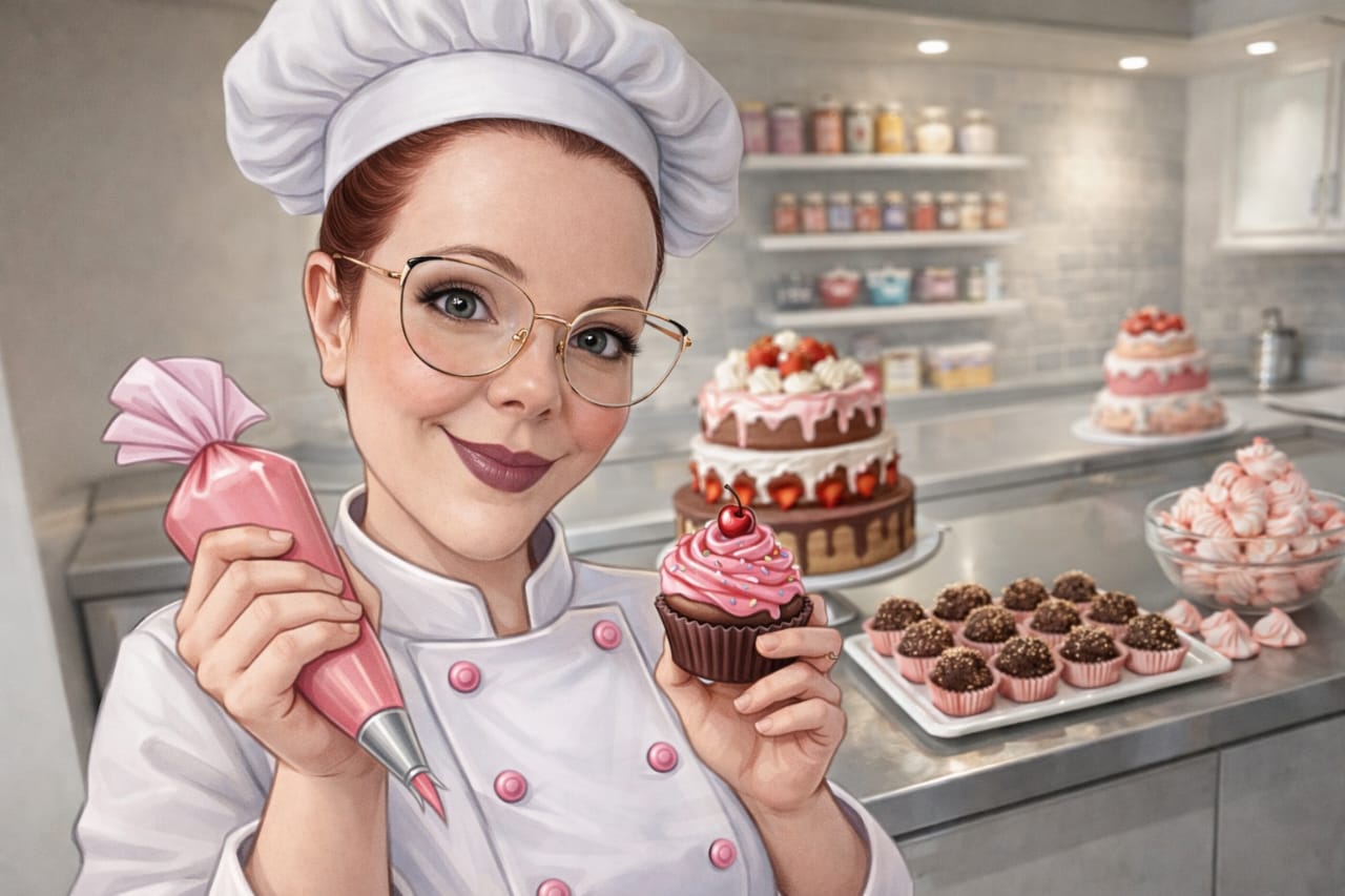 Jéssica Dantas na cozinha