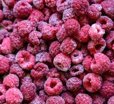 Framboesa orgânica congelada